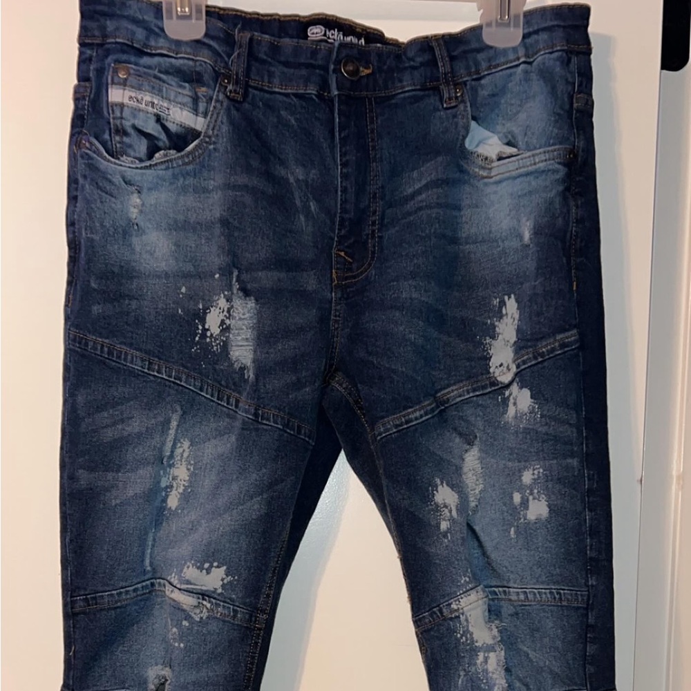 Ripped, painted and faded ecko jeans 36x32